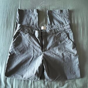 Gray Straight Leg Women's Pants